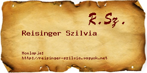 Reisinger Szilvia névjegykártya